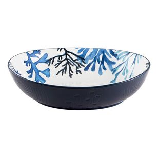 Maxwell & Williams Blue Coral 32 cm x 26 cm Oval Serving Bowl Blue & White