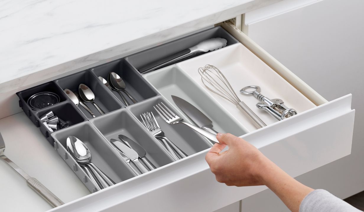 Joseph Joseph Blox 7-Piece Grey Drawer Organiser Set