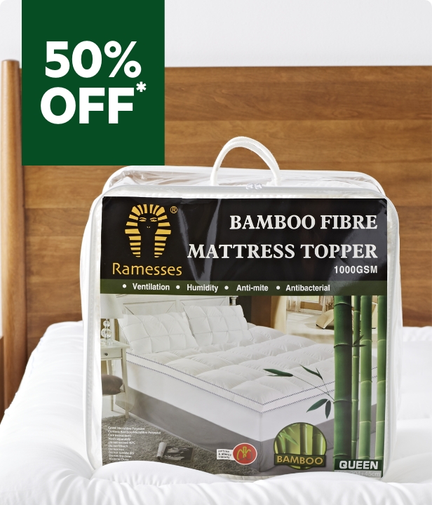 50% Off All Mattress Toppers